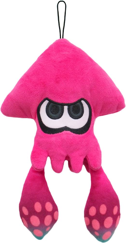 Little Buddy - 9" Pink Inkling Squid Plush (C02)